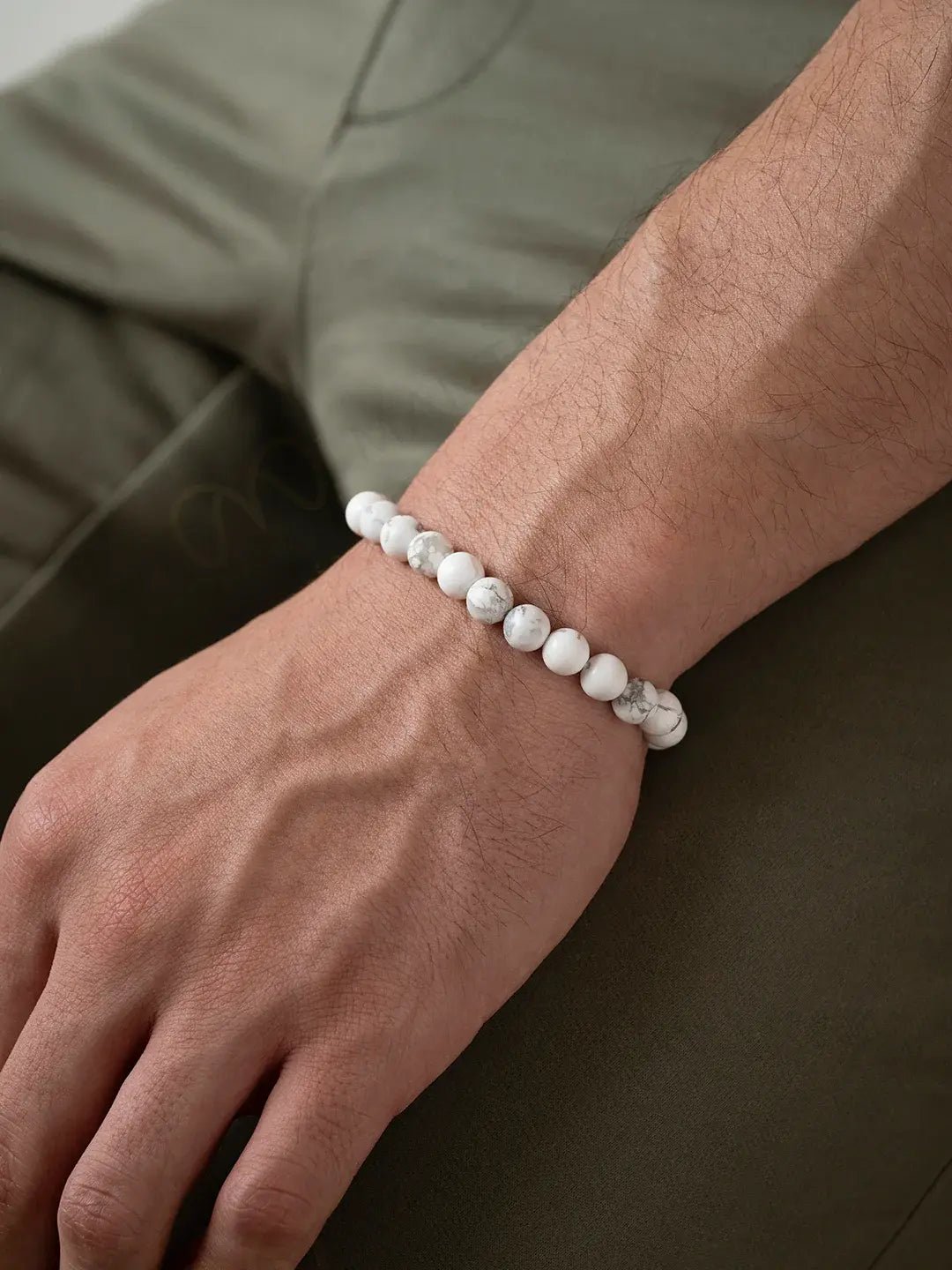 MantraMani Howlite Bracelet - Energized Vedic Gemstone Jewelry - MantraMani