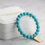 MantraMani Turquoise Cleste Irani Firoza - Energized Vedic Gemstone Jewelry - MantraMani