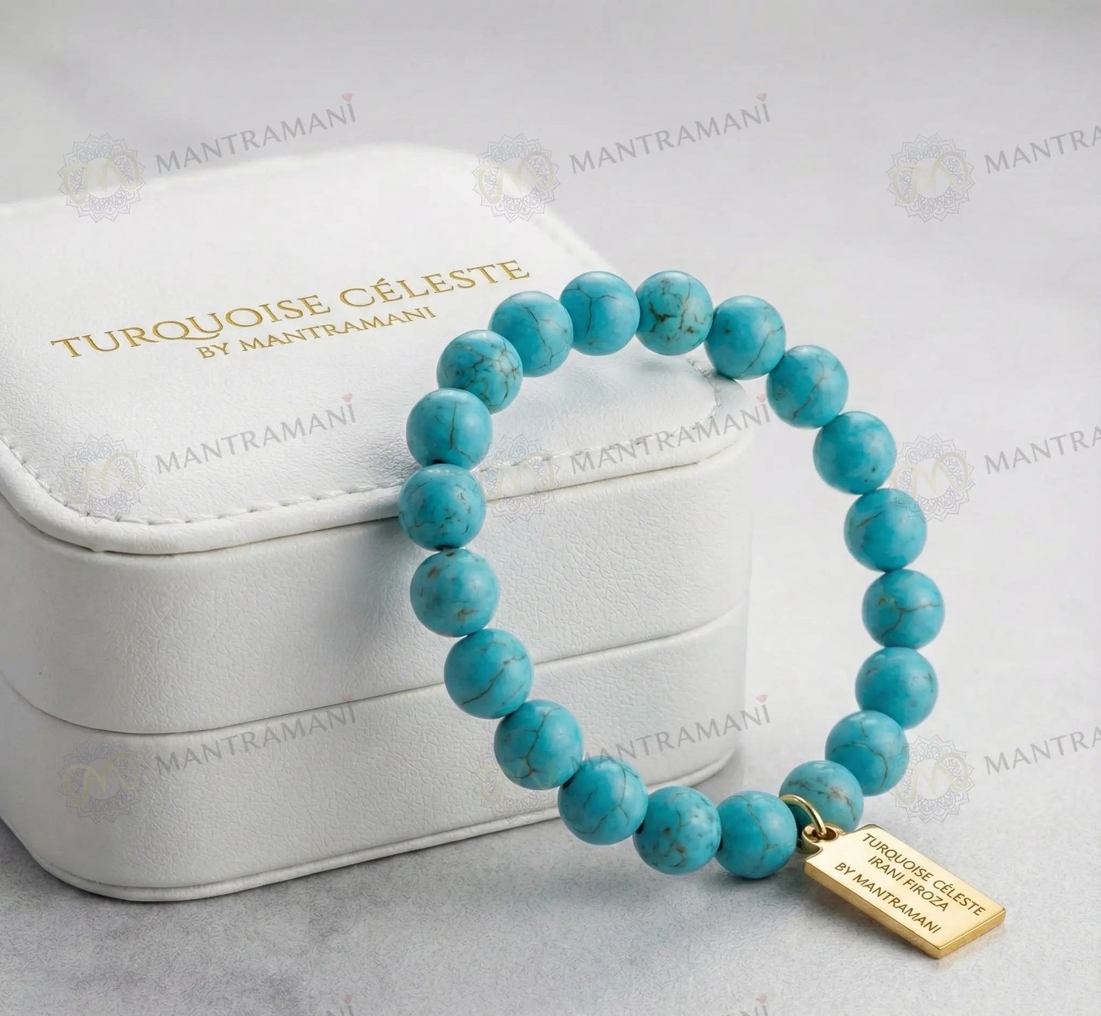 Irani Firoza Turquoise Bracelet – Protection & Wealth | MantraMani