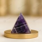 MantraMani Amethyst Crystal Pyramid - Energized Vedic Gemstone Jewelry - MantraMani