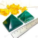 MantraMani Green Jade Pyramid - Energized Vedic Gemstone Jewelry - MantraMani