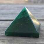 MantraMani Green Jade Pyramid - Energized Vedic Gemstone Jewelry - MantraMani