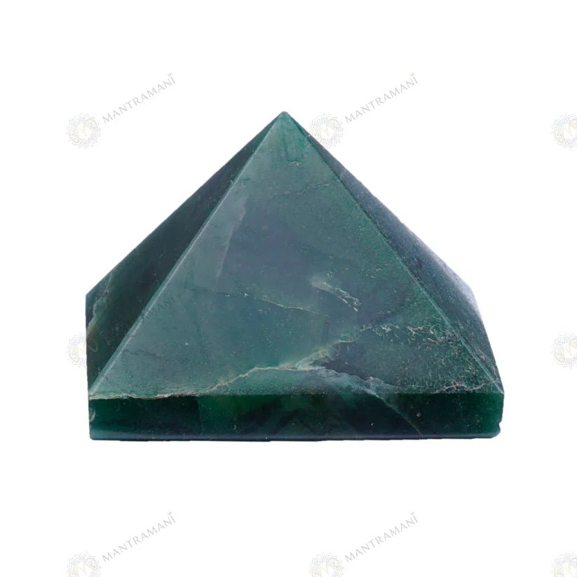 MantraMani Green Jade Pyramid - Energized Vedic Gemstone Jewelry - MantraMani