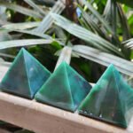 MantraMani Green Jade Pyramid - Energized Vedic Gemstone Jewelry - MantraMani