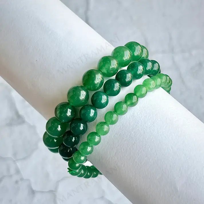 MantraMani Jade Bracelet - Energized Vedic Gemstone Jewelry - MantraMani
