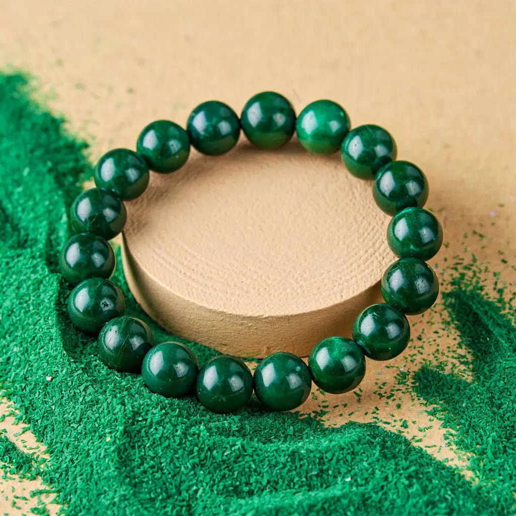 MantraMani Jade Bracelet - Energized Vedic Gemstone Jewelry - MantraMani