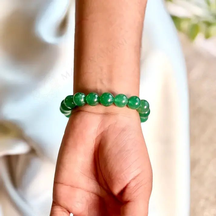 MantraMani Jade Bracelet - Energized Vedic Gemstone Jewelry - MantraMani
