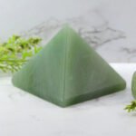 MantraMani Green Jade Pyramid - Energized Vedic Gemstone Jewelry - MantraMani