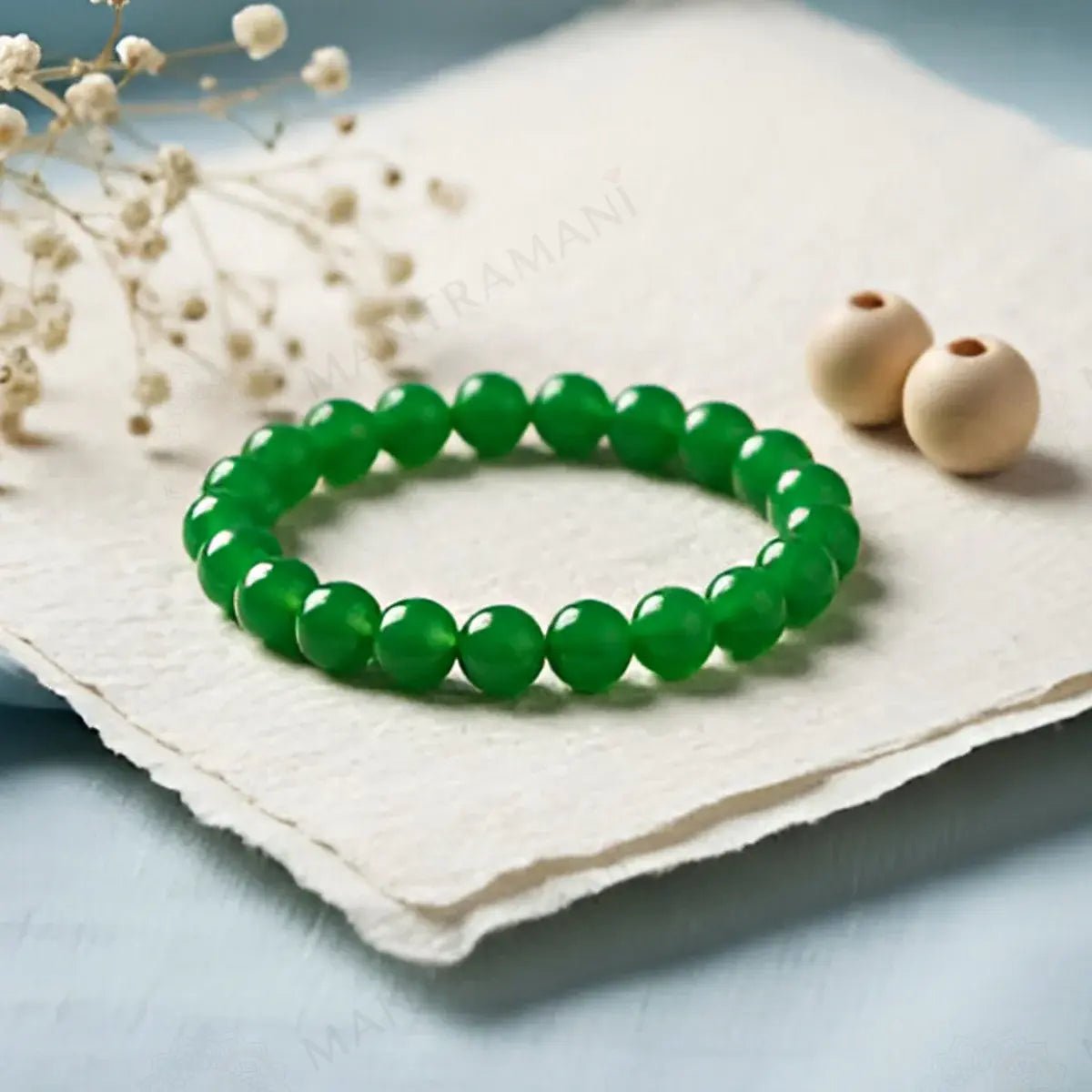 MantraMani Jade Bracelet - Energized Vedic Gemstone Jewelry - MantraMani