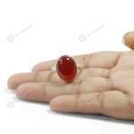 MantraMani Red Jasper Ring: Courage and Confidence - Energized Vedic Gemstone Jewelry - MantraMani