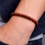 MantraMani Red Jasper Bracelet - Energized Vedic Gemstone Jewelry - MantraMani