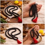 MantraMani Karungali (Ebony) Mala  108 Beads for Protection, Grounding & Spiritual Alignment - Energized Vedic Gemstone ...
