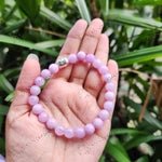 MantraMani Kunzite Bracelet to Heal Broken Hearts - Energized Vedic Gemstone Jewelry - MantraMani