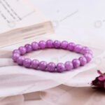 MantraMani Kunzite Bracelet to Heal Broken Hearts - Energized Vedic Gemstone Jewelry - MantraMani