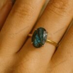 MantraMani Labradorite Ring: Awaken Your Inner Power & Open Your Third Eye Chakra - Energized Vedic Gemstone Jewelry - M...
