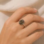 MantraMani Labradorite Ring: Awaken Your Inner Power & Open Your Third Eye Chakra - Energized Vedic Gemstone Jewelry - M...