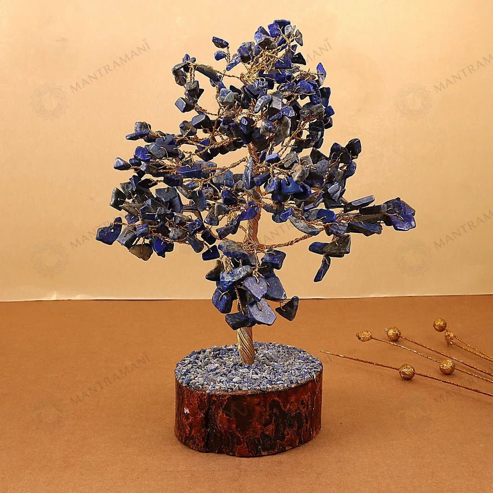 MantraMani Lapis Lazuli Crystal Tree – Wisdom, Communication & Confidence