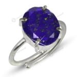 MantraMani Lapis Lazuli Ring: Enhancing Intuition and Spiritual Awareness - Energized Vedic Gemstone Jewelry - MantraMani