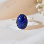 MantraMani Lapis Lazuli Ring: Enhancing Intuition and Spiritual Awareness - Energized Vedic Gemstone Jewelry - MantraMani