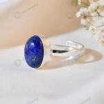 MantraMani Lapis Lazuli Ring: Enhancing Intuition and Spiritual Awareness - Energized Vedic Gemstone Jewelry - MantraMani