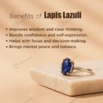 MantraMani Lapis Lazuli Ring: Enhancing Intuition and Spiritual Awareness - Energized Vedic Gemstone Jewelry - MantraMani