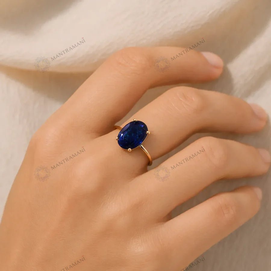 MantraMani Lapis Lazuli Ring: Enhancing Intuition and Spiritual Awareness