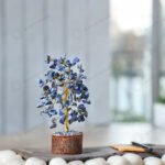 MantraMani Lapis Lazuli Crystal Tree - Energized Vedic Gemstone Jewelry - MantraMani