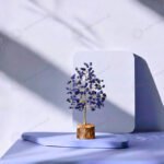 MantraMani Lapis Lazuli Crystal Tree - Energized Vedic Gemstone Jewelry - MantraMani