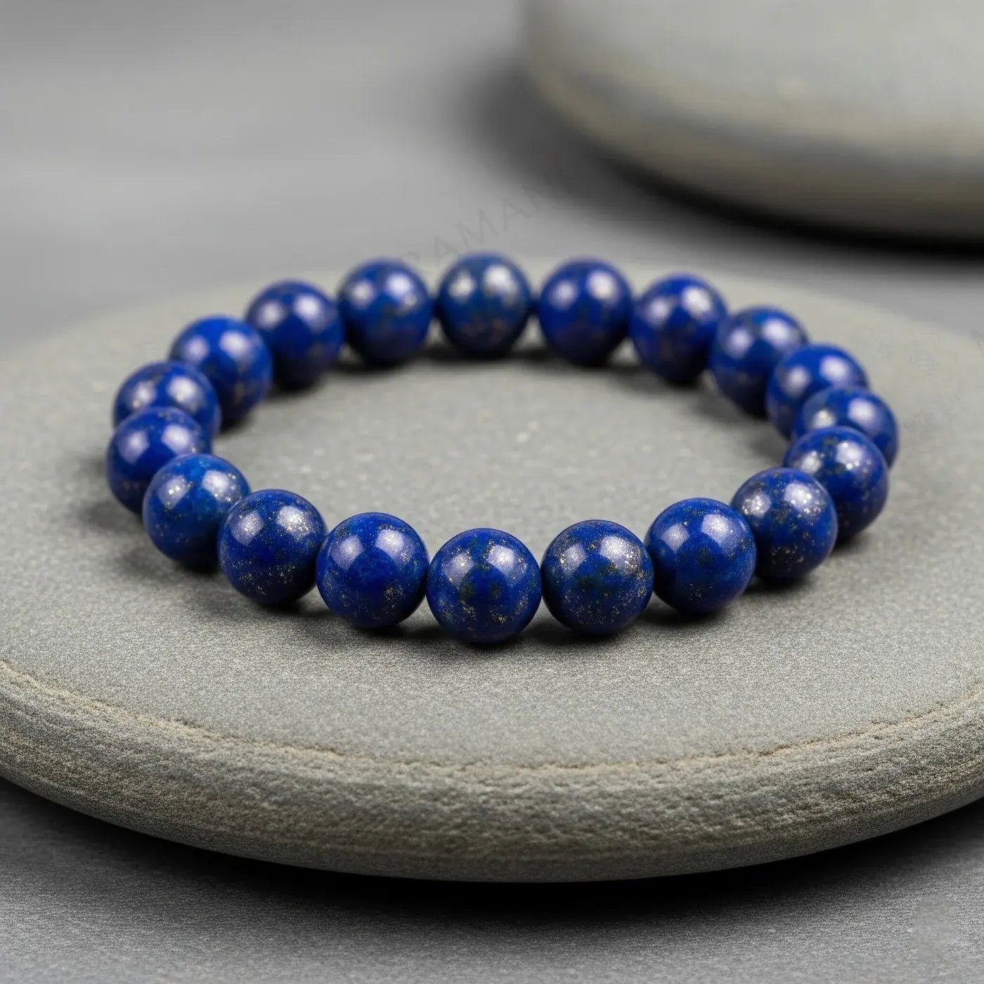 MantraMani Lapis Lazuli Bracelet - Energized Vedic Gemstone Jewelry - MantraMani