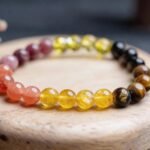 MantraMani Leo Zodiac Birthstone Crystal Bracelet - Energized Vedic Gemstone Jewelry - MantraMani