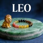 MantraMani Leo Zodiac Birthstone Crystal Bracelet - Energized Vedic Gemstone Jewelry - MantraMani