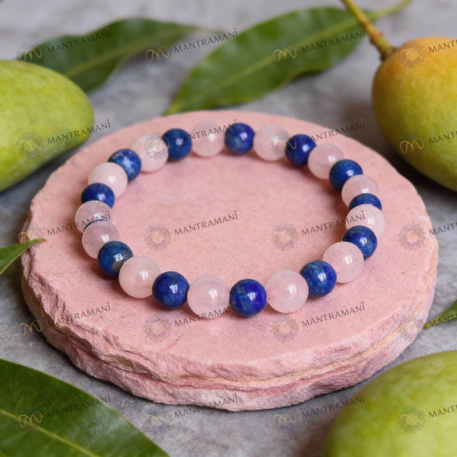MantraMani Libra Zodiac Birthstone Crystal Bracelet - Energized Vedic Gemstone Jewelry - MantraMani