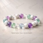 MantraMani Lucent Mind  Mental Clarity Bracelet for Decision - Energized Vedic Gemstone Jewelry - MantraMani