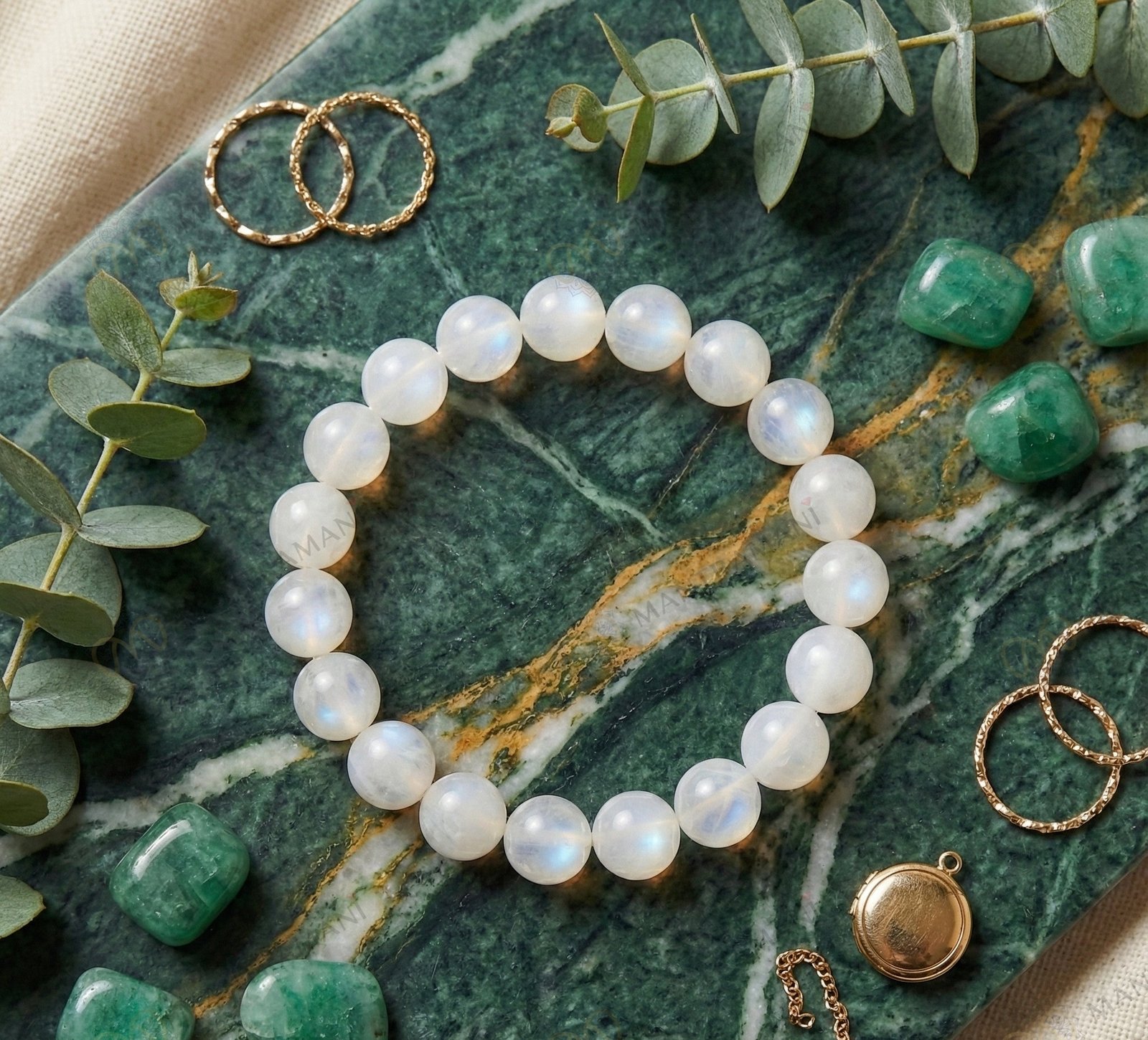 MantraMani Lunar Grace - Energized Vedic Gemstone Jewelry - MantraMani