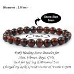 MantraMani Mahogany Obsidian Bracelet - Energized Vedic Gemstone Jewelry - MantraMani