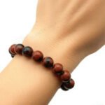 MantraMani Mahogany Obsidian Bracelet - Energized Vedic Gemstone Jewelry - MantraMani