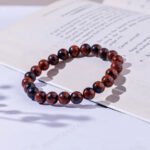 MantraMani Mahogany Obsidian Bracelet - Energized Vedic Gemstone Jewelry - MantraMani