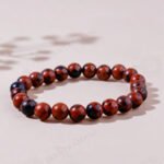 MantraMani Mahogany Obsidian Bracelet - Energized Vedic Gemstone Jewelry - MantraMani