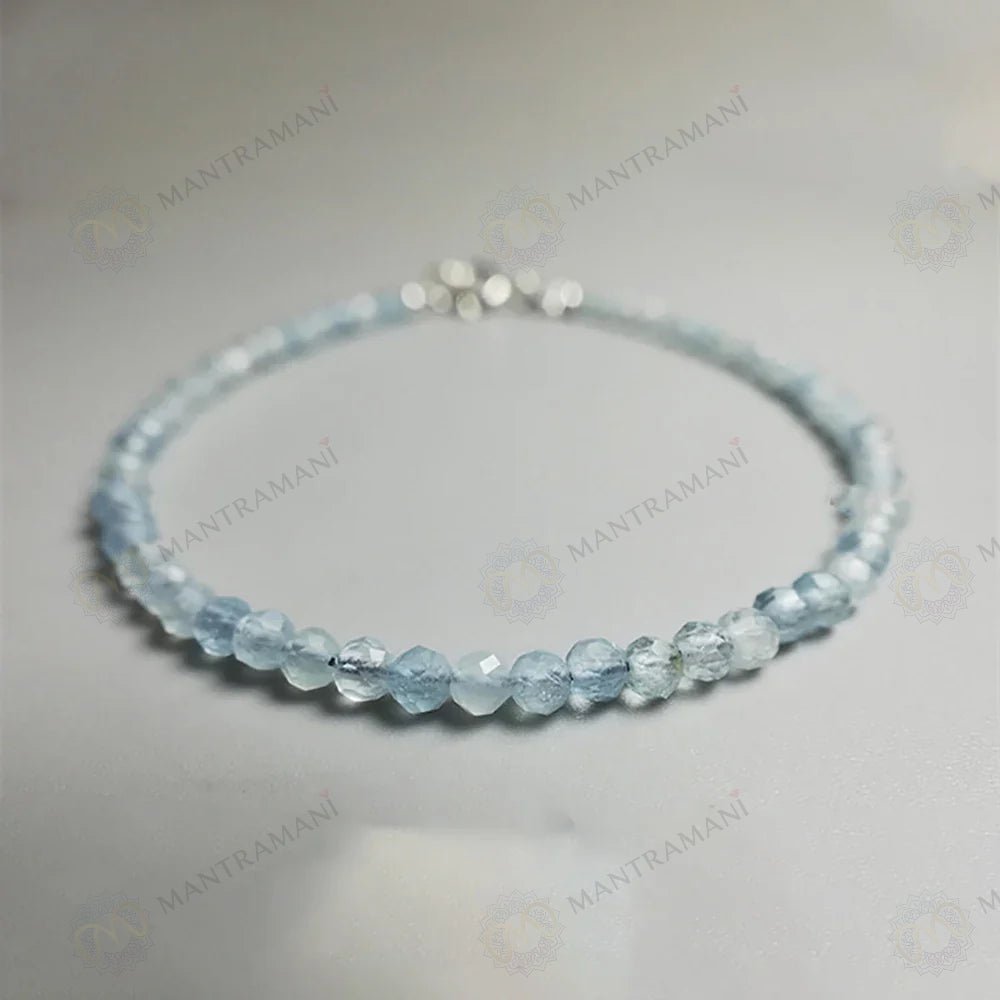 MantraMani Aquamarine Anklet