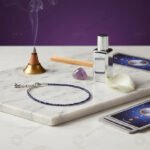 MantraMani Lapis Lazuli Anklet: Enhancing Intuition and Spiritual Awareness - Energized Vedic Gemstone Jewelry - MantraMani