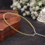 MantraMani Sunfire Citrine Anklet 3mm - Energized Vedic Gemstone Jewelry - MantraMani