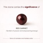 MantraMani Red Garnet Anklet - Energized Vedic Gemstone Jewelry - MantraMani