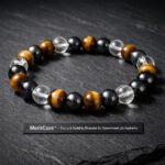 MantraMani MeritCore  Focus & Stability Bracelet for Government Job Aspirants - Energized Vedic Gemstone Jewelry - MantraMani