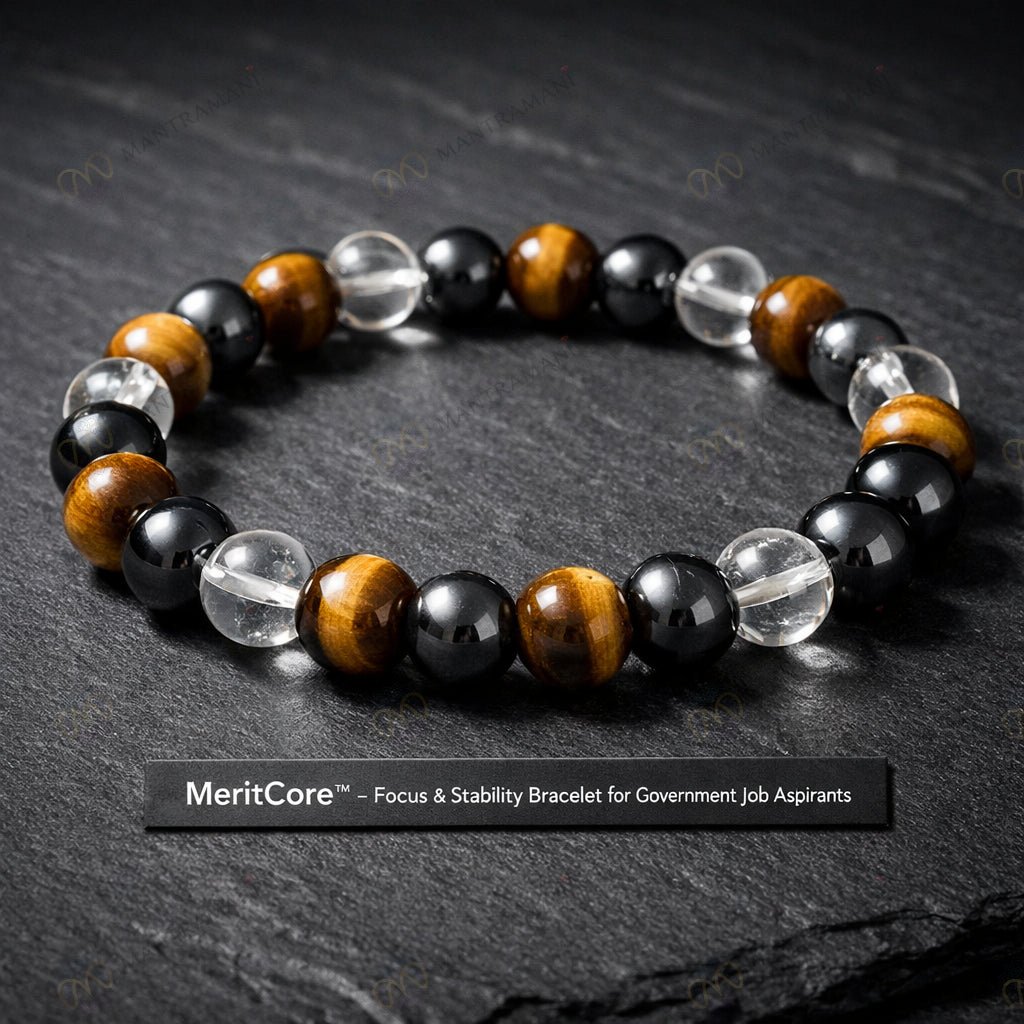 MeritCore Bracelet – Govt Job Focus & Stability | MantraMani