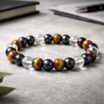 MantraMani MeritCore  Focus & Stability Bracelet for Government Job Aspirants - Energized Vedic Gemstone Jewelry - MantraMani