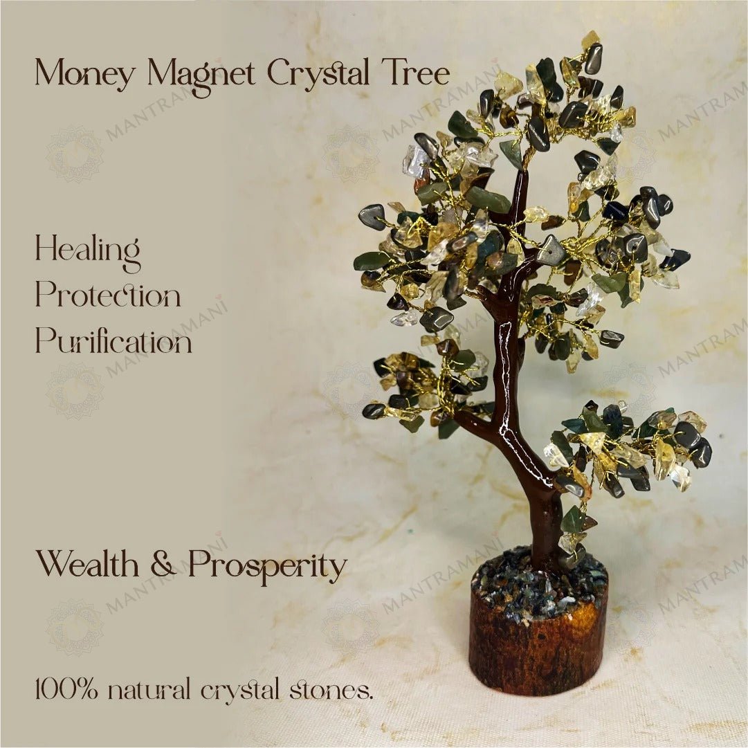 MantraMani Money Magnet Tree - Energized Vedic Gemstone Jewelry - MantraMani