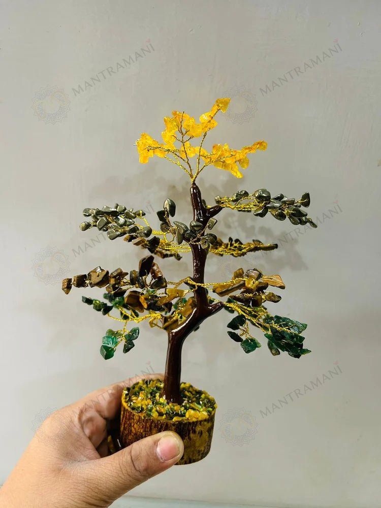 MantraMani Money Magnet Tree - Energized Vedic Gemstone Jewelry - MantraMani