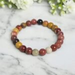 MantraMani Mookaite Jasper Bracelet - Energized Vedic Gemstone Jewelry - MantraMani