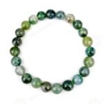 MantraMani Moss Agate Bracelet - Energized Vedic Gemstone Jewelry - MantraMani
