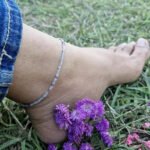 MantraMani Natural Multi Fluorite Anklet - Energized Vedic Gemstone Jewelry - MantraMani